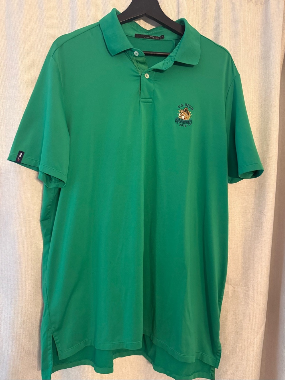 RLX Ralph Lauren U.S. Open Oakmont 2016 Golf Polo Shirt Green XL